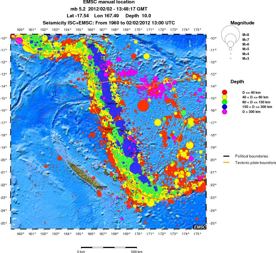 wide historical seismicity