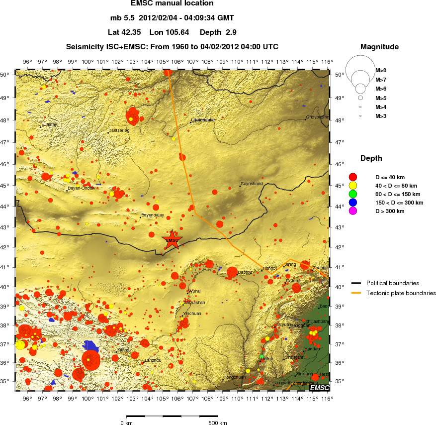 wide historical seismicity