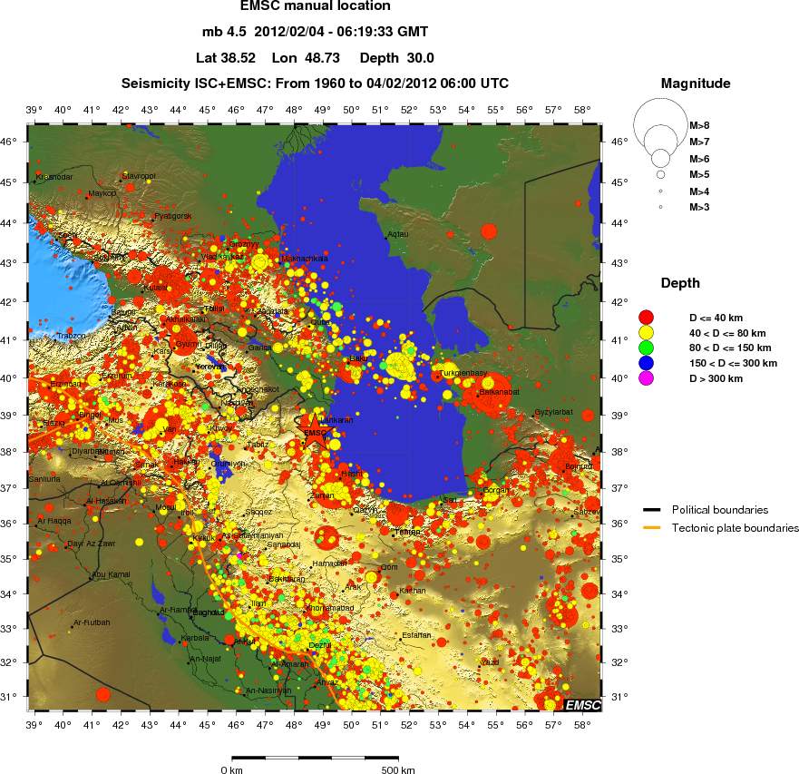 wide historical seismicity