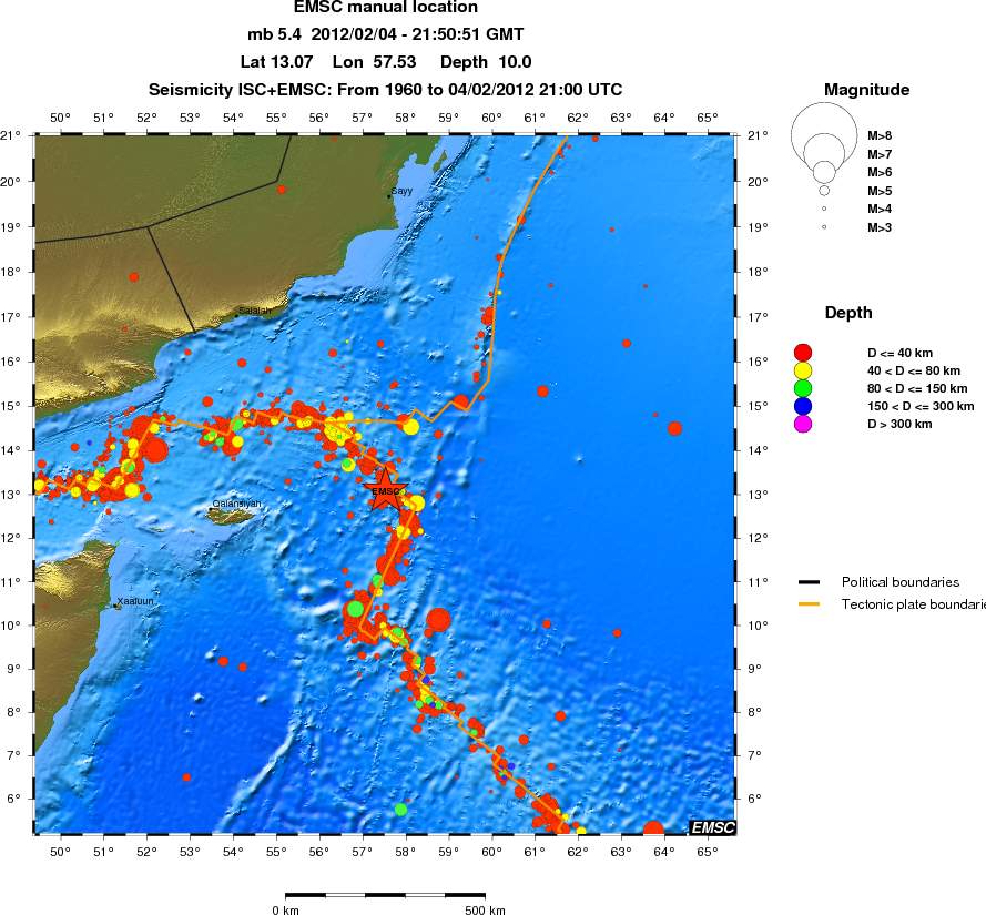 wide historical seismicity