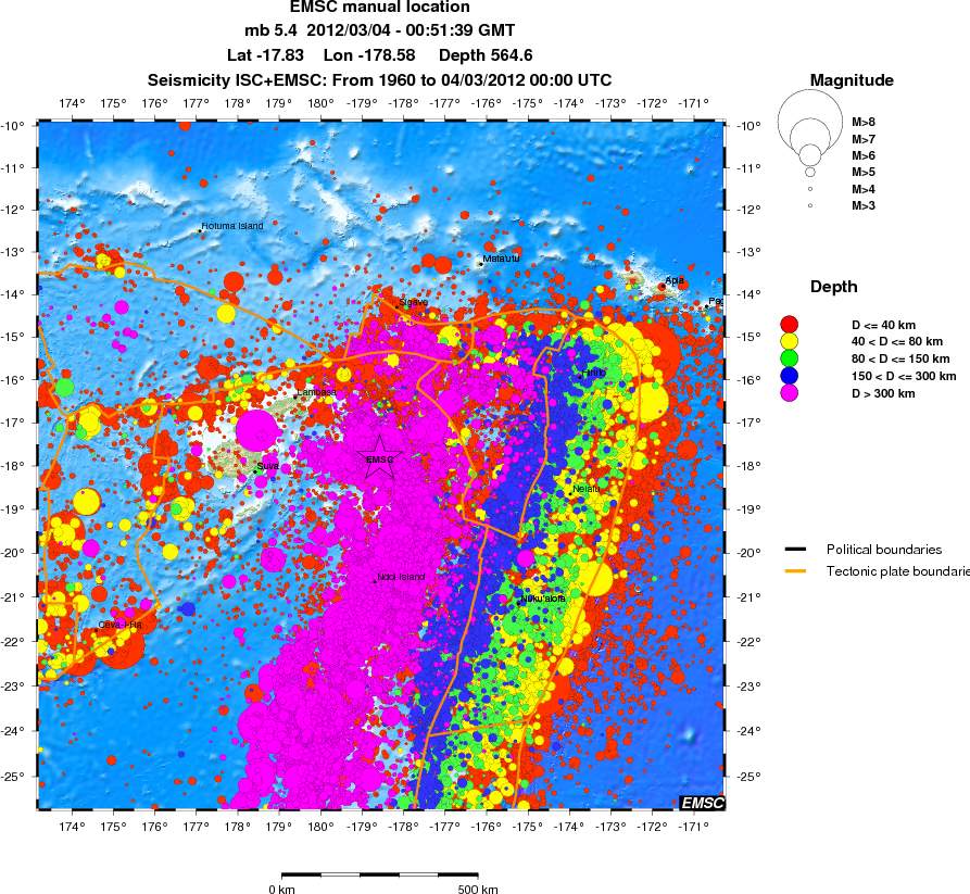 wide historical seismicity