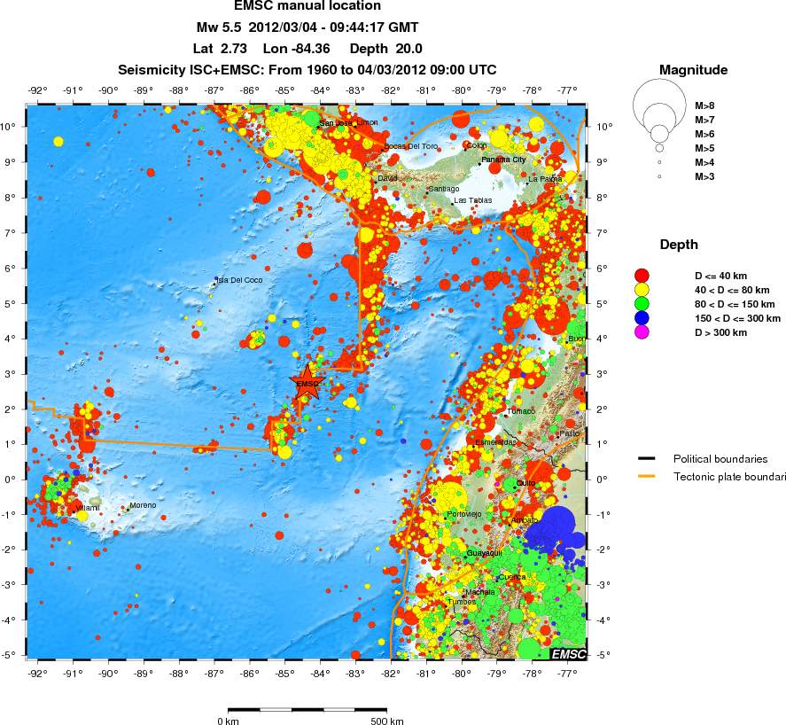 wide historical seismicity