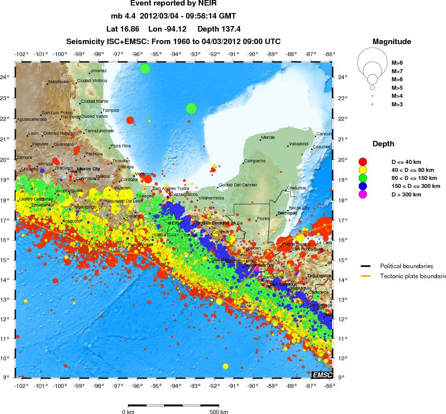 wide historical seismicity