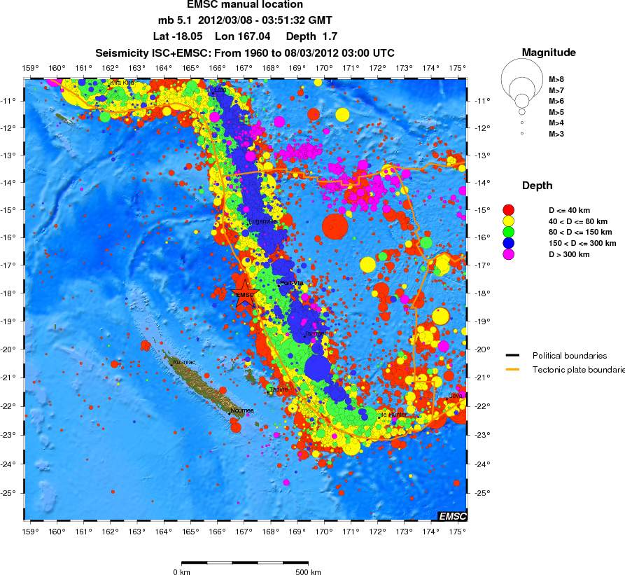 wide historical seismicity