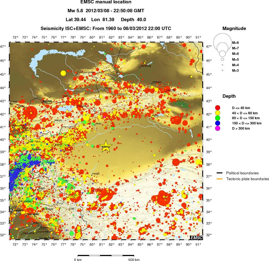 wide historical seismicity