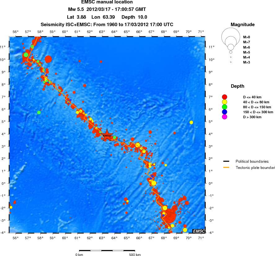wide historical seismicity