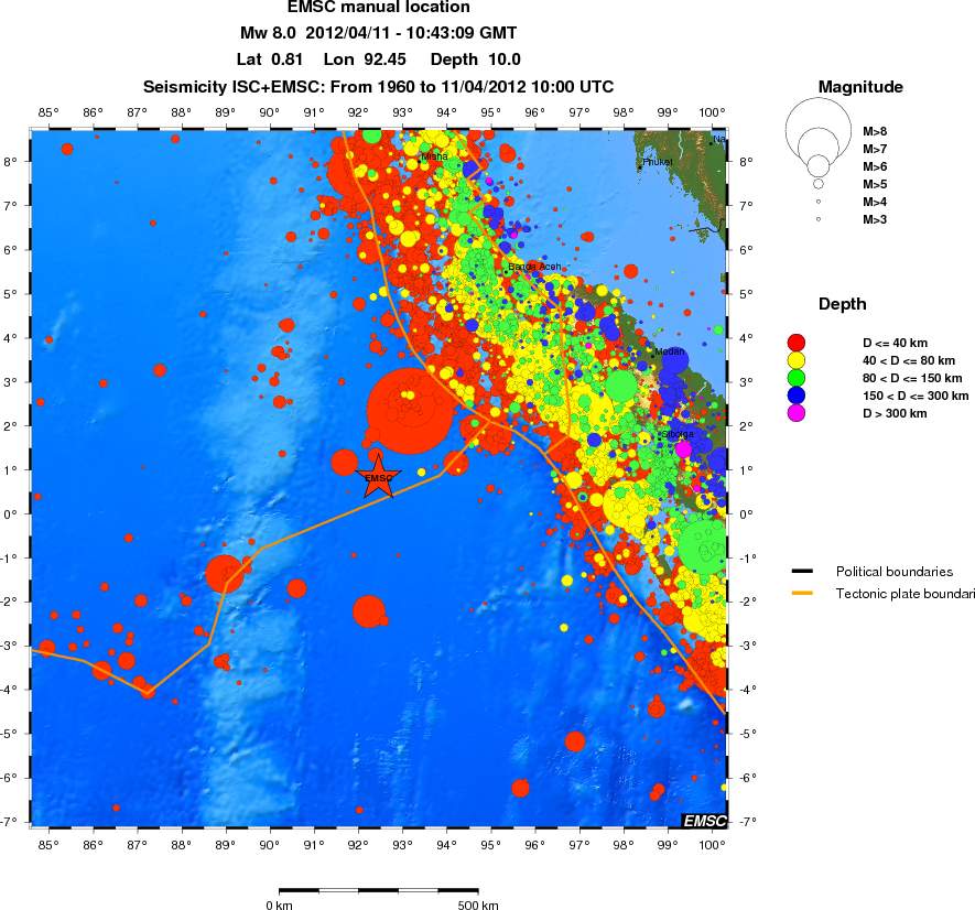 wide historical seismicity