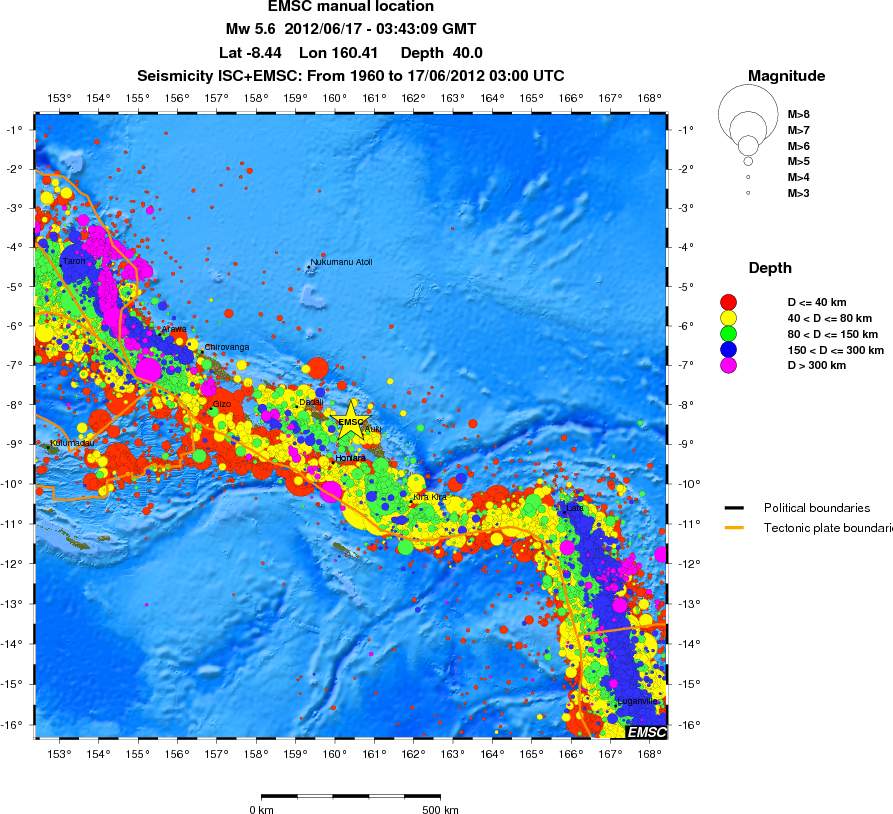 wide historical seismicity
