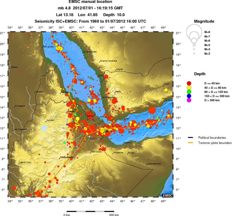 wide historical seismicity