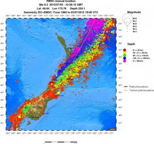 wide historical seismicity