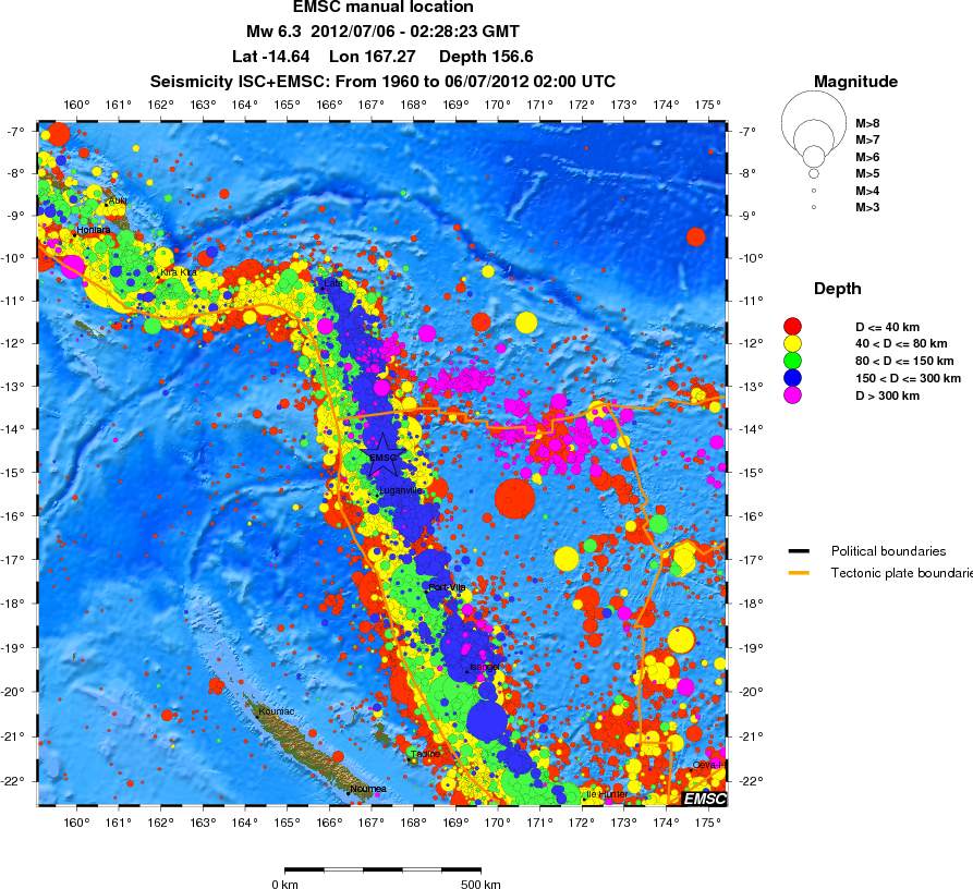 wide historical seismicity