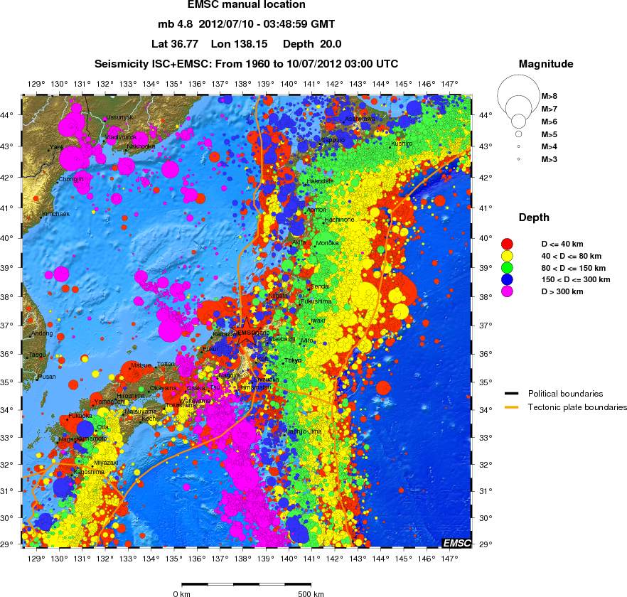 wide historical seismicity