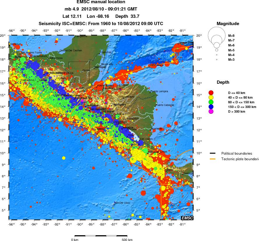 wide historical seismicity