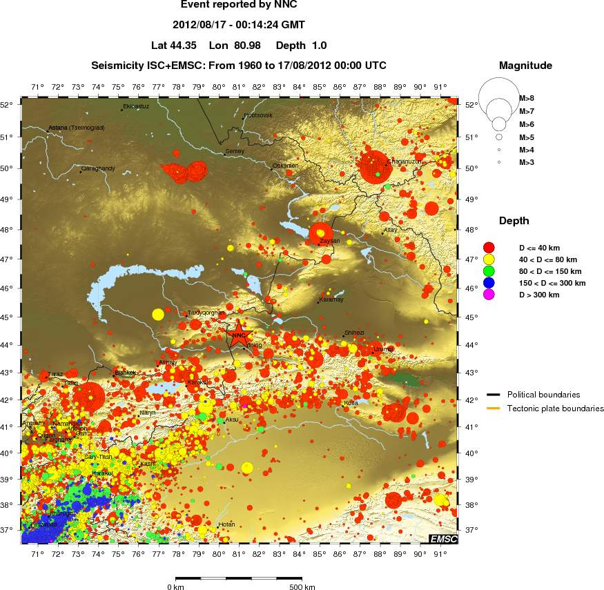 wide historical seismicity