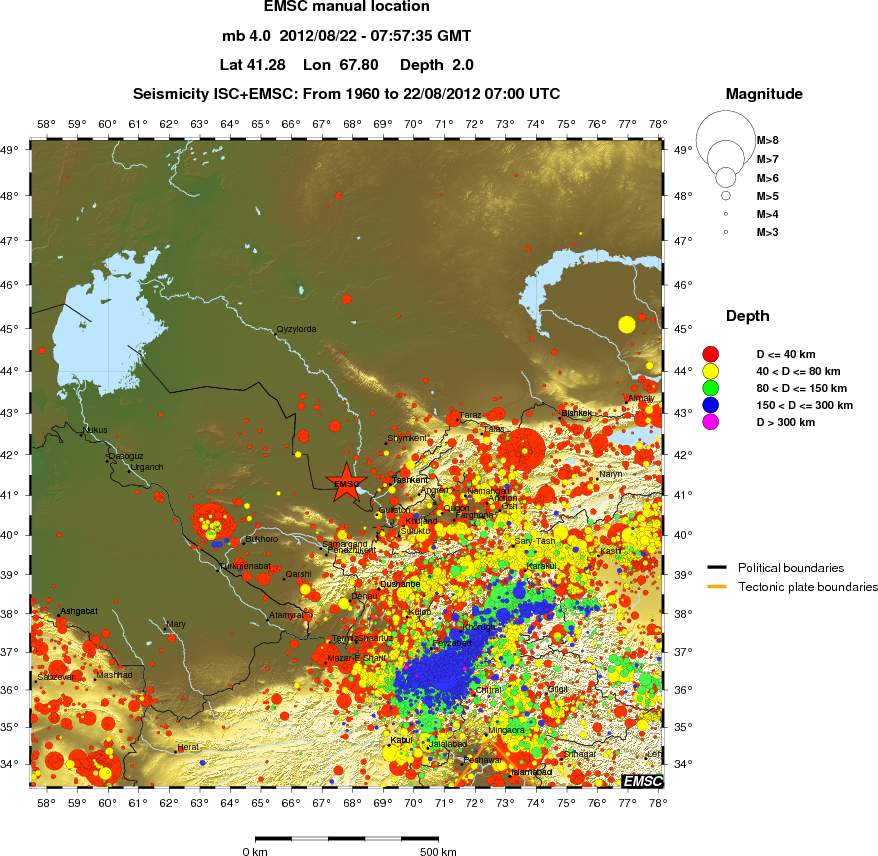 wide historical seismicity