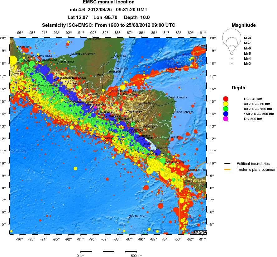 wide historical seismicity