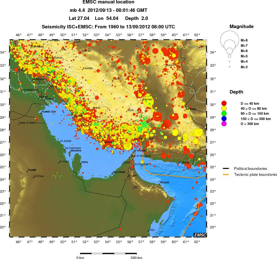 wide historical seismicity