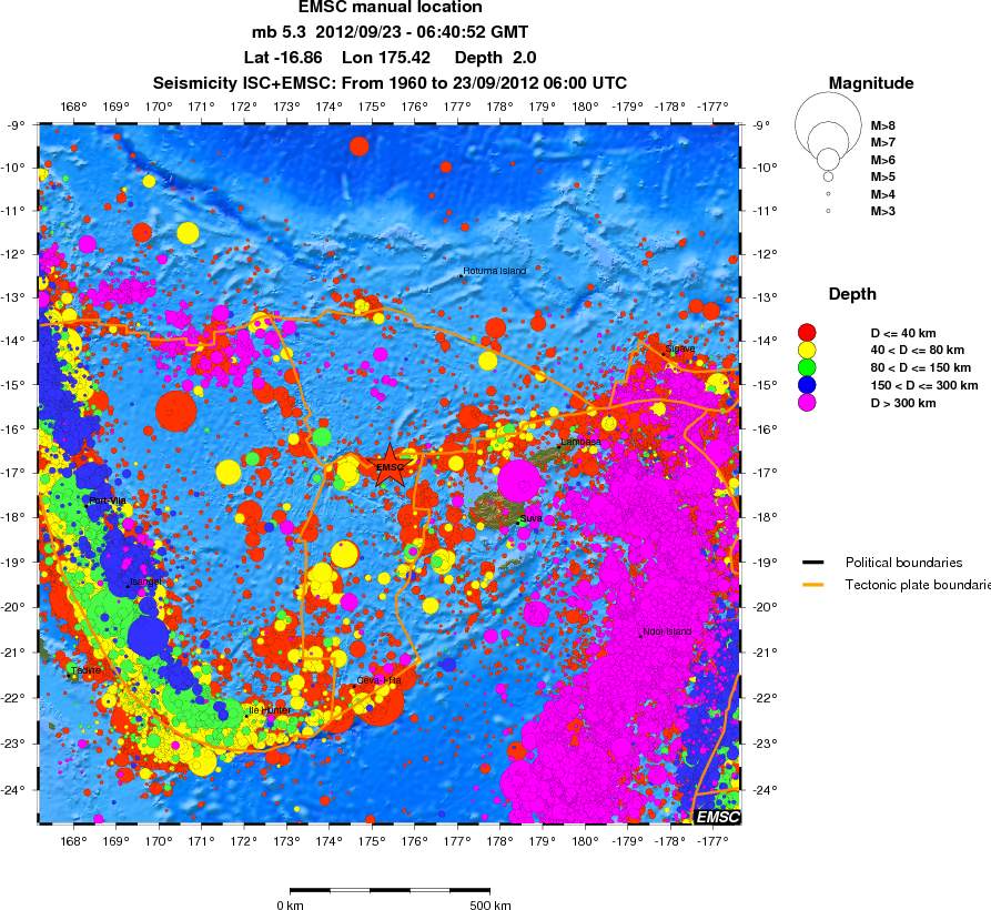 wide historical seismicity