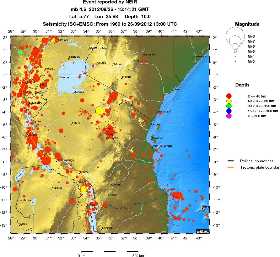 wide historical seismicity