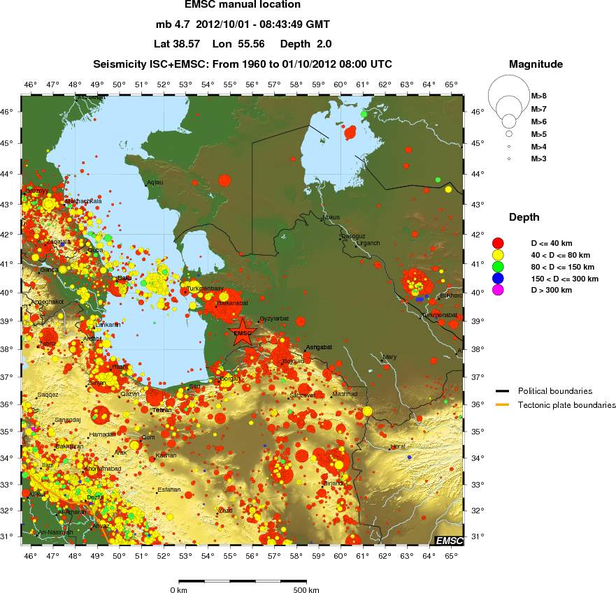 wide historical seismicity