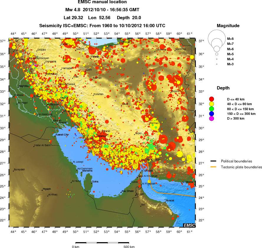 wide historical seismicity