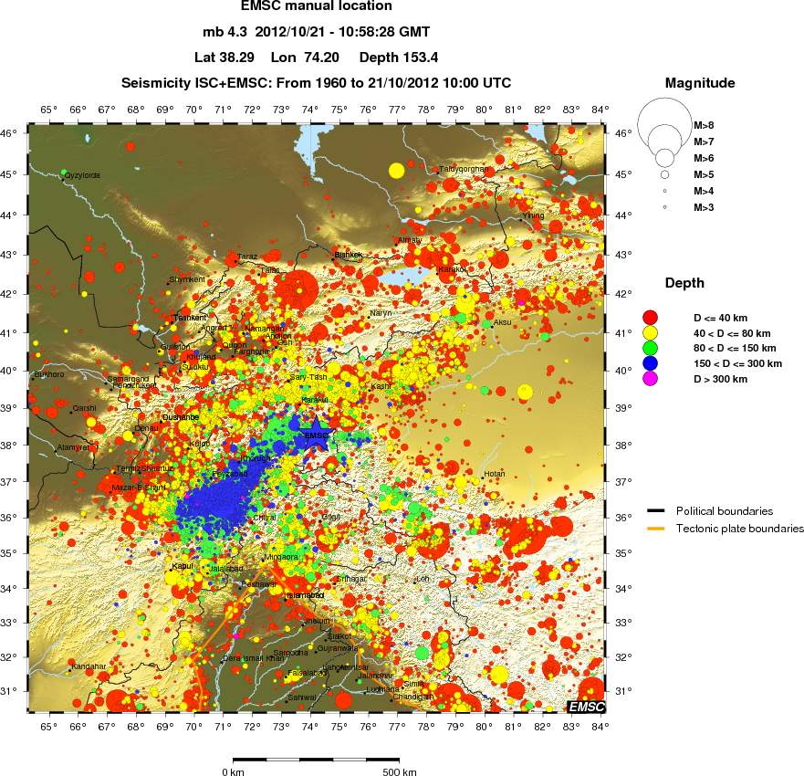 wide historical seismicity