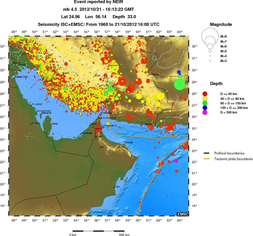 wide historical seismicity