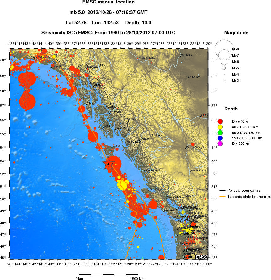 wide historical seismicity