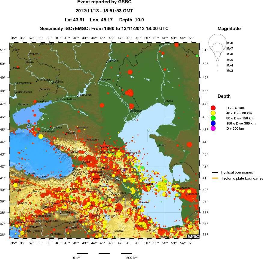 wide historical seismicity