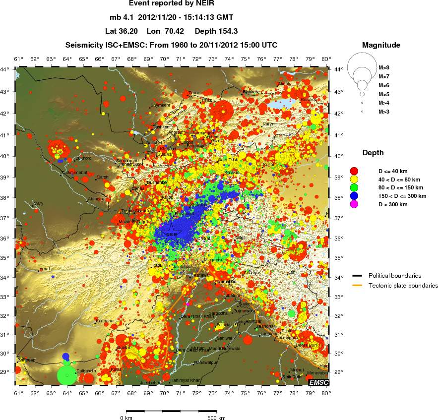 wide historical seismicity