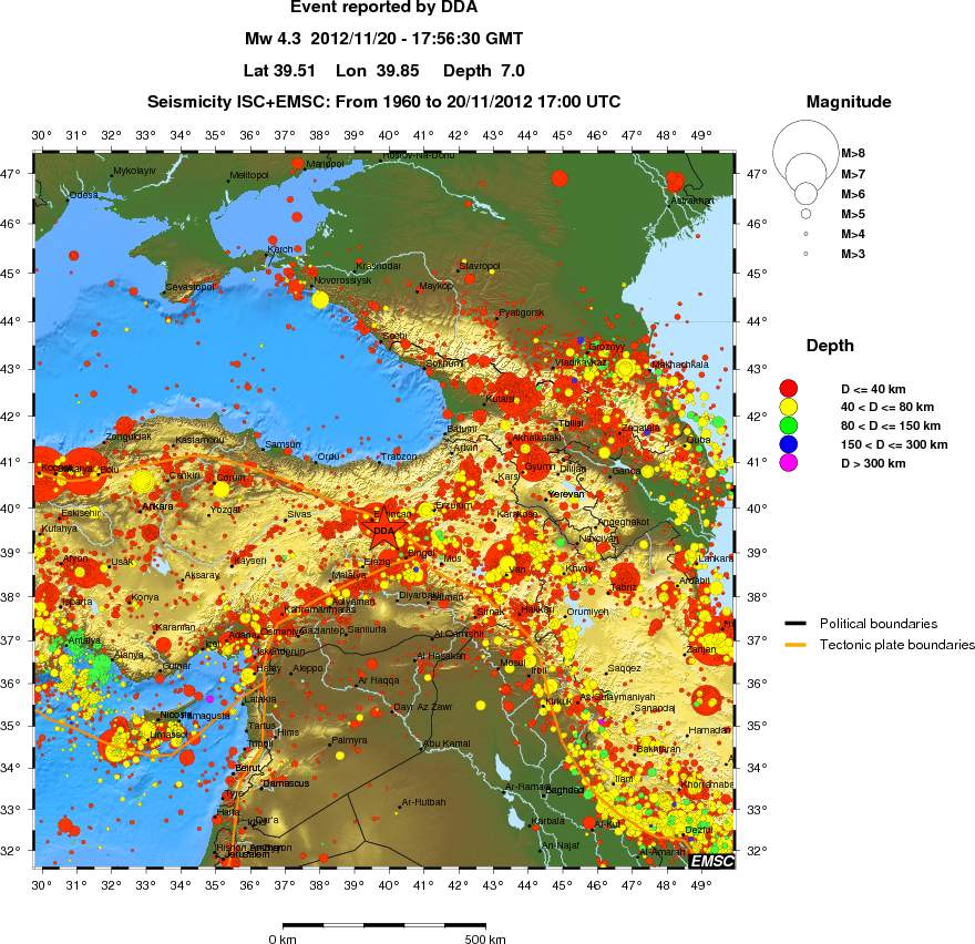 wide historical seismicity