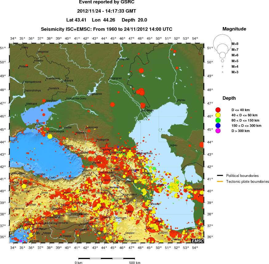wide historical seismicity