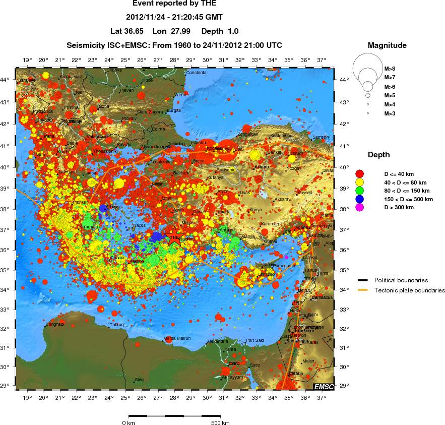 wide historical seismicity
