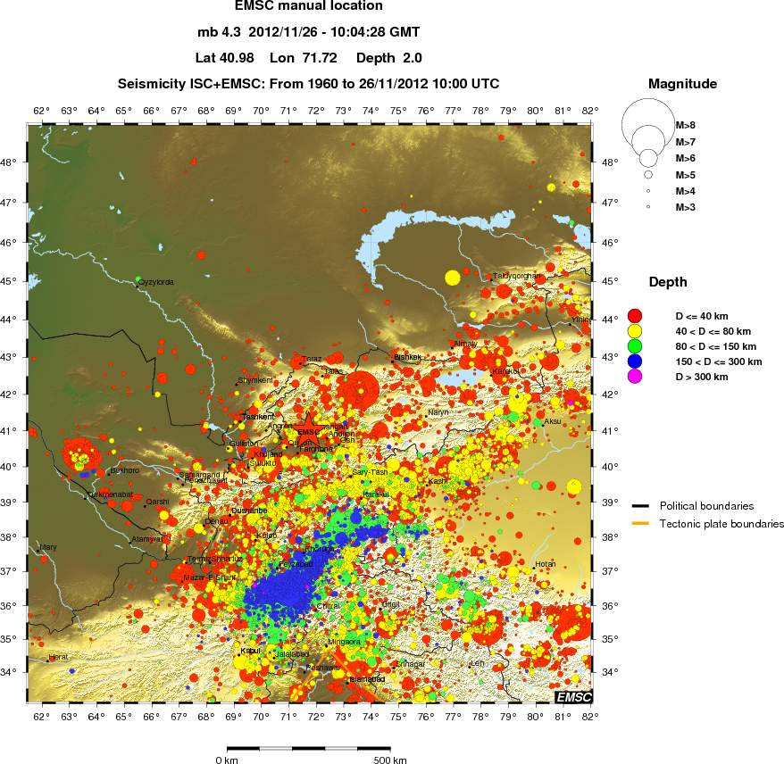 wide historical seismicity