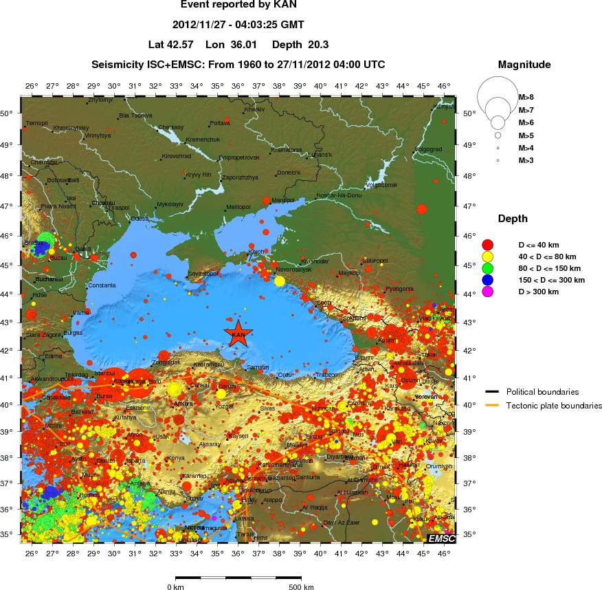 wide historical seismicity