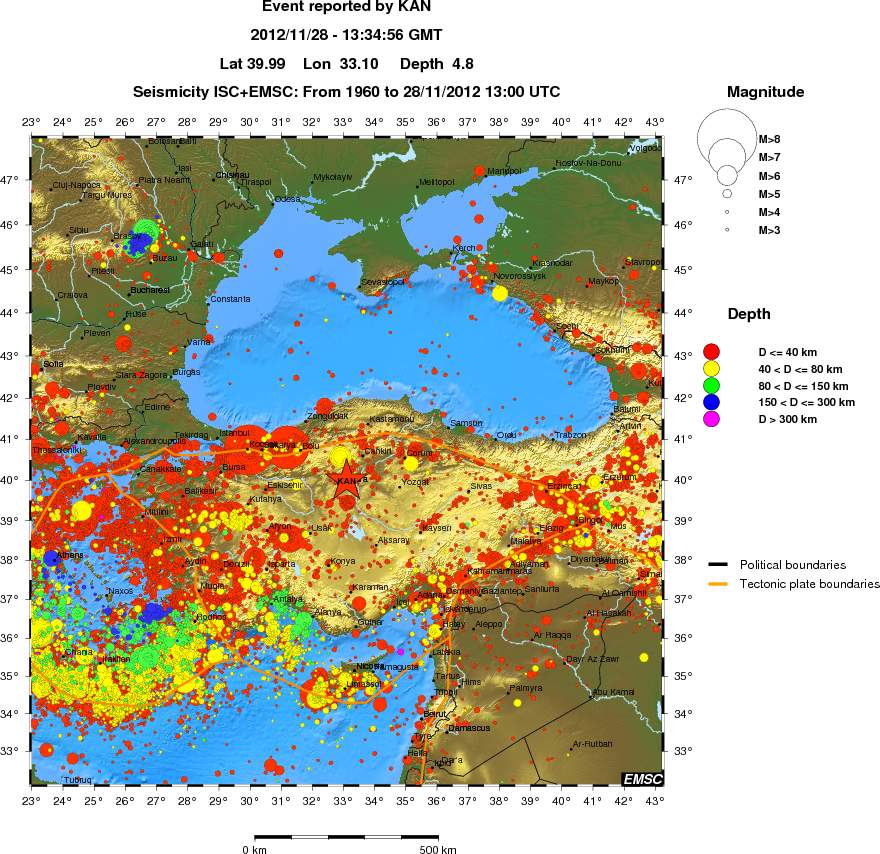wide historical seismicity