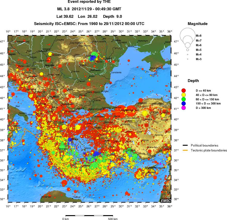 wide historical seismicity