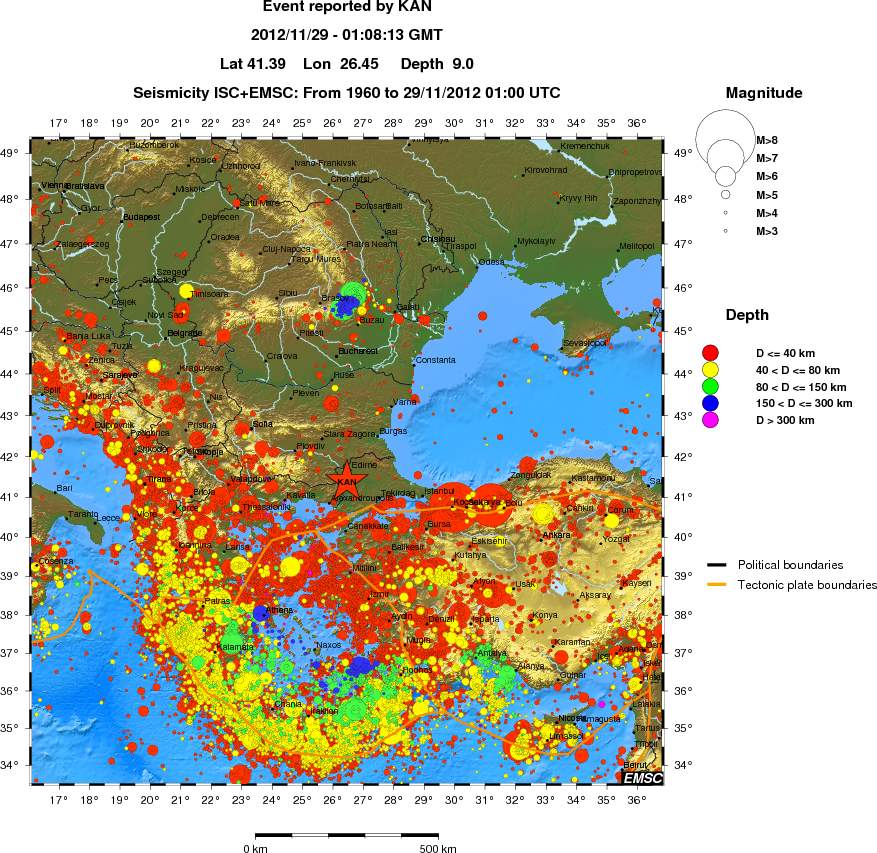 wide historical seismicity
