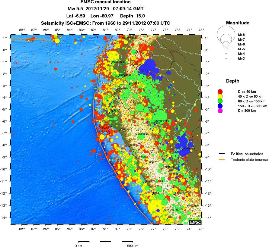 wide historical seismicity