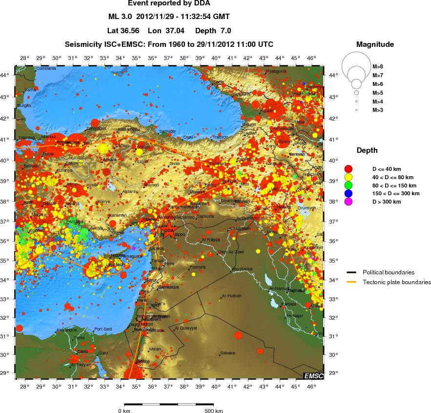 wide historical seismicity