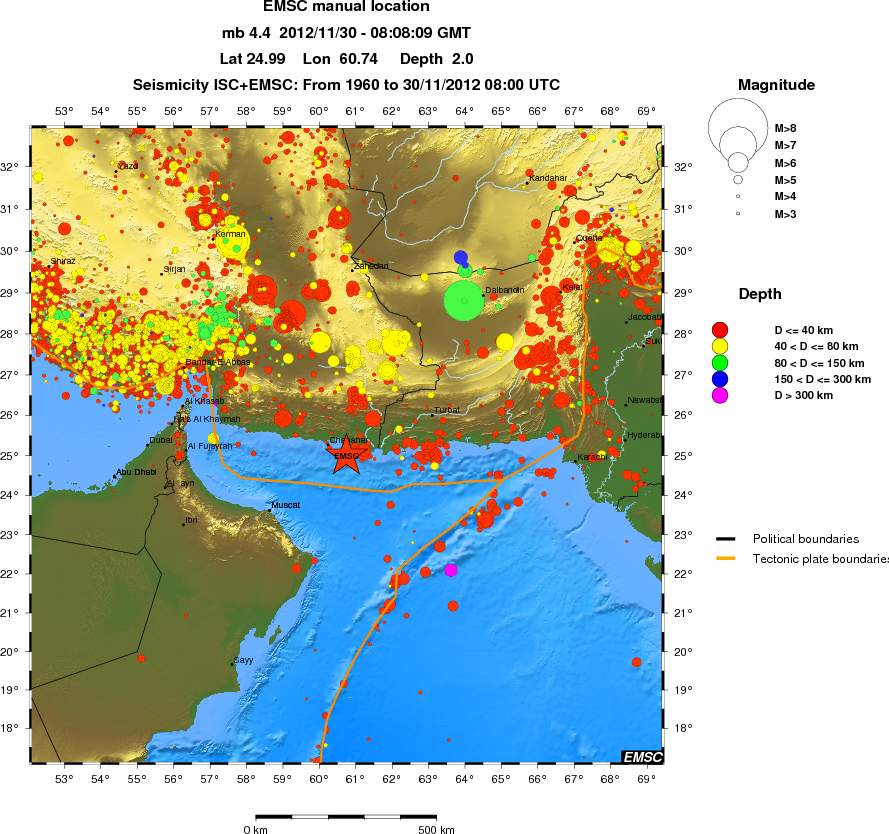 wide historical seismicity