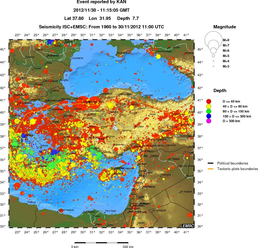 wide historical seismicity