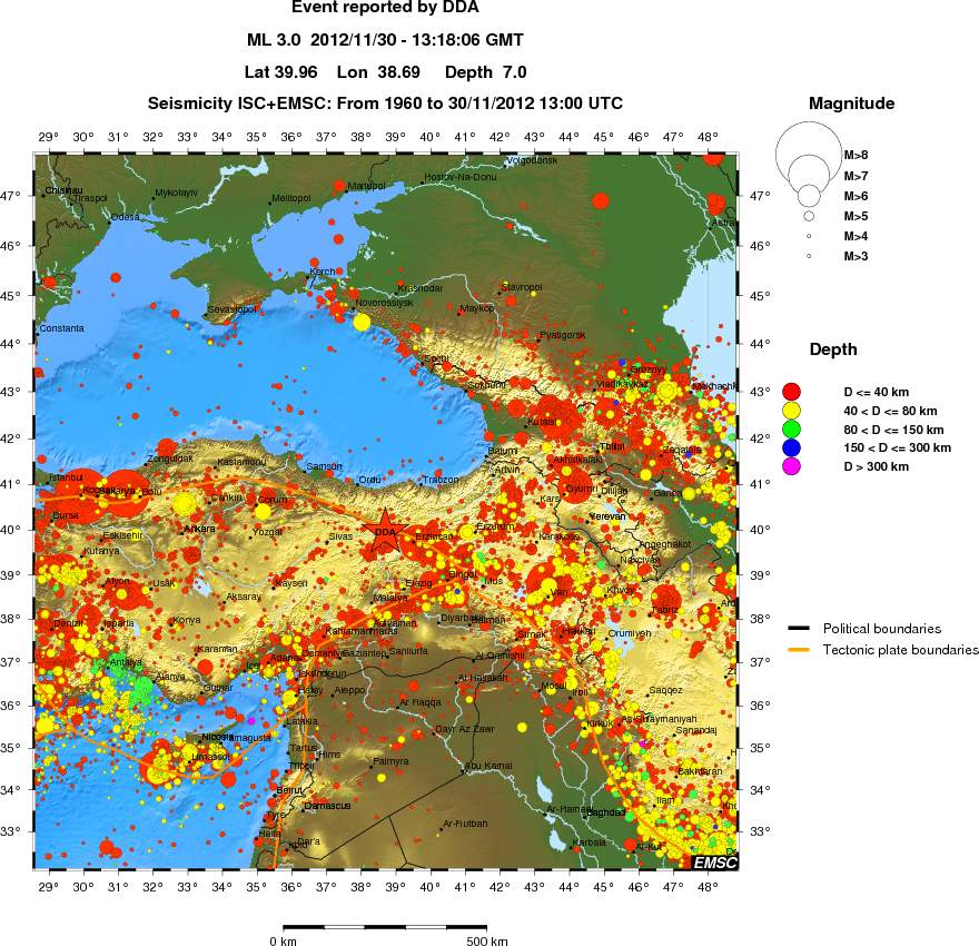 wide historical seismicity