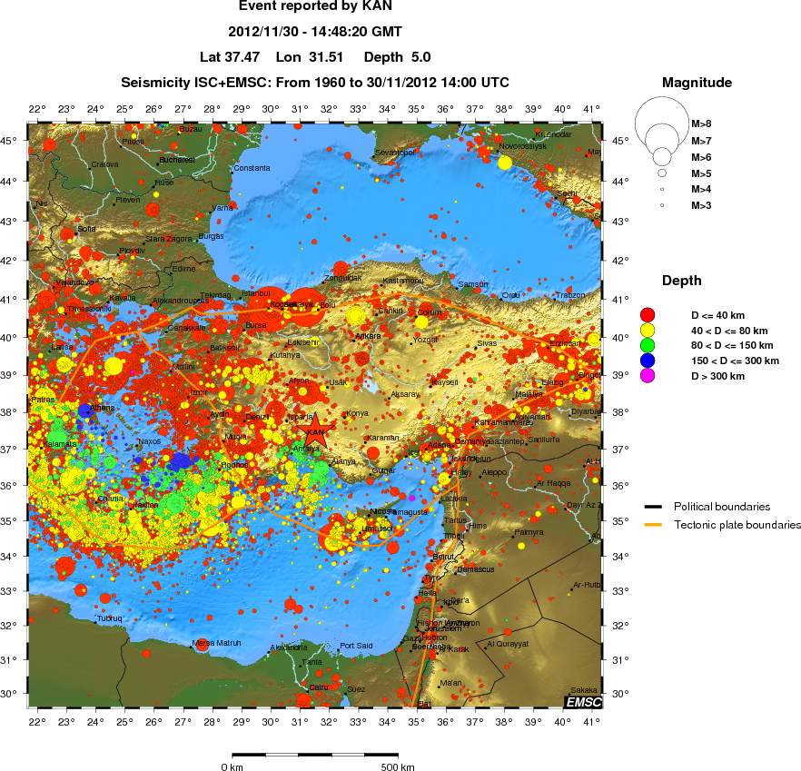 wide historical seismicity