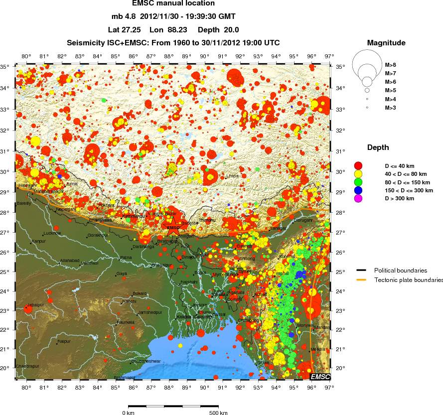 wide historical seismicity