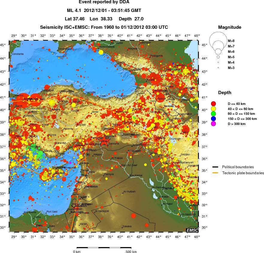 wide historical seismicity