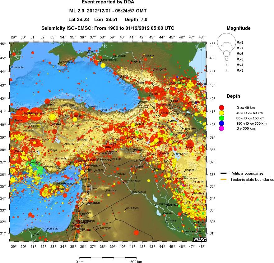 wide historical seismicity