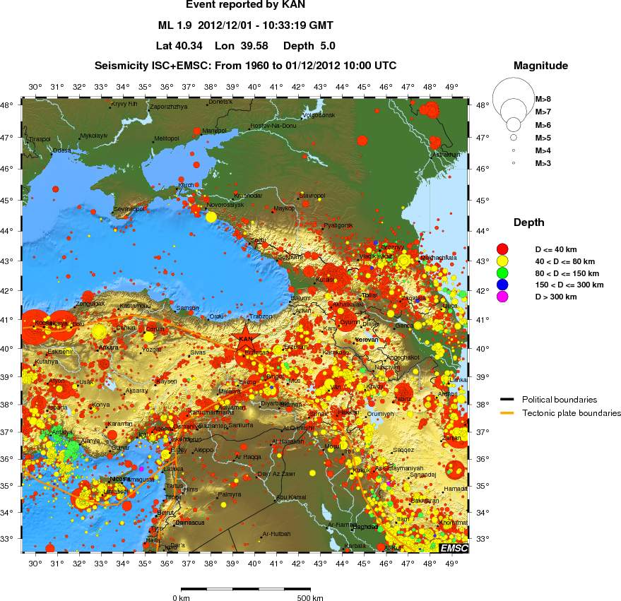 wide historical seismicity