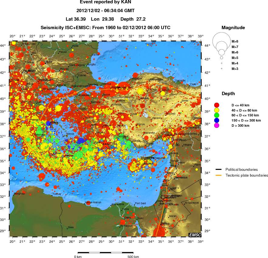 wide historical seismicity