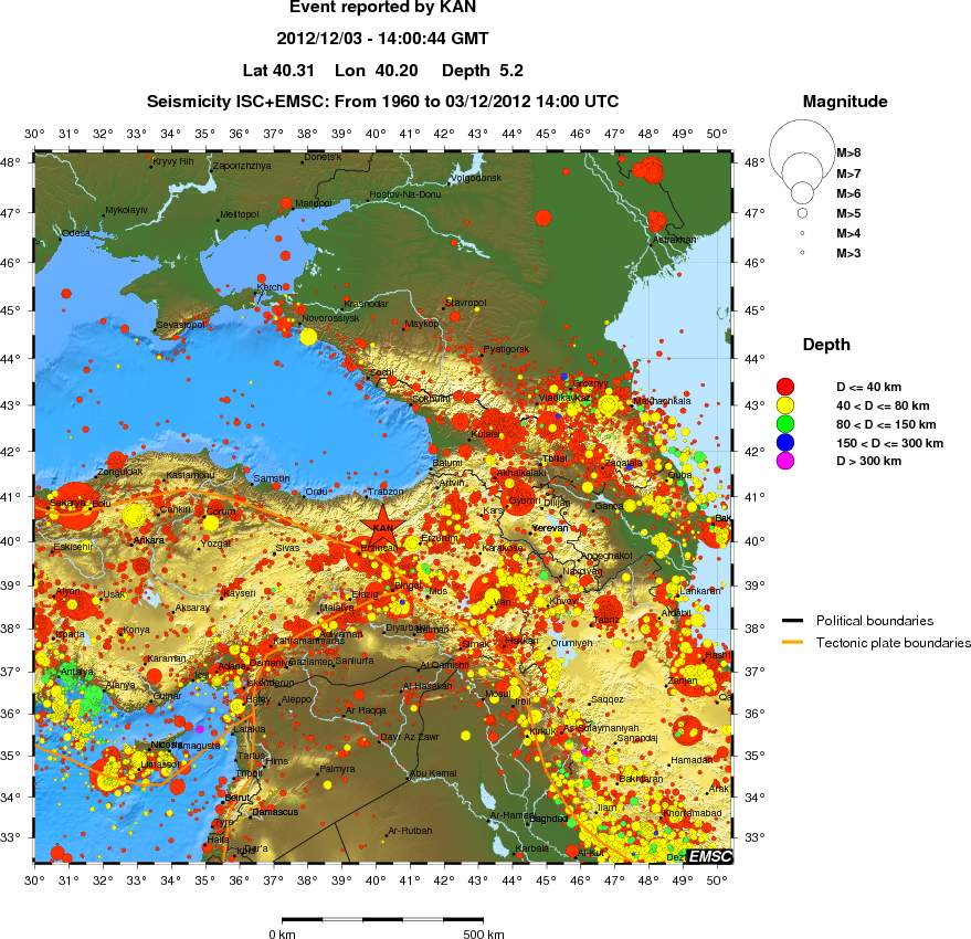 wide historical seismicity